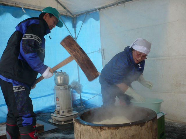 餅つき会