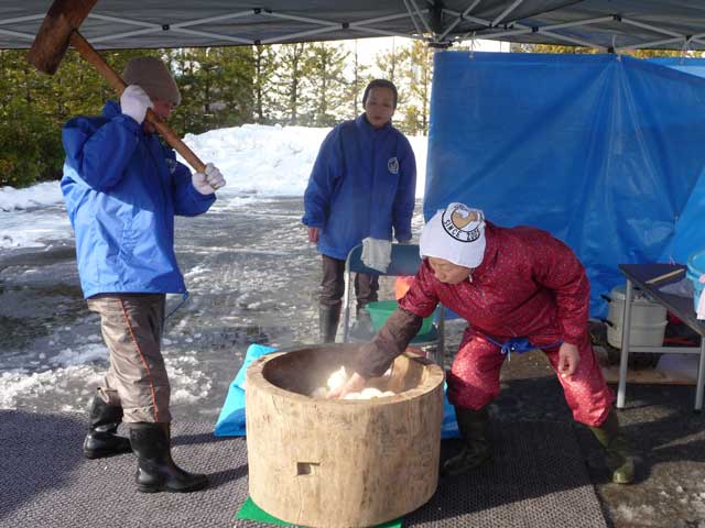 餅つき会