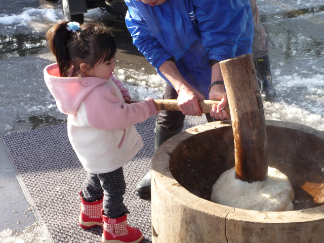 餅つき会